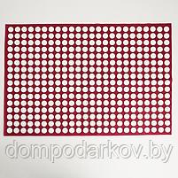 Аппликатор Кузнецова, 384 колючки, спанбонд, красный, 50x75 см., фото 3