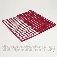 Аппликатор Кузнецова, 384 колючки, спанбонд, красный, 50x75 см., фото 4