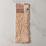 Насадка для плоской швабры Доляна «Пастель», 43×13 см, микрофибра букли, 80 гр, цвет бежевый, фото 3