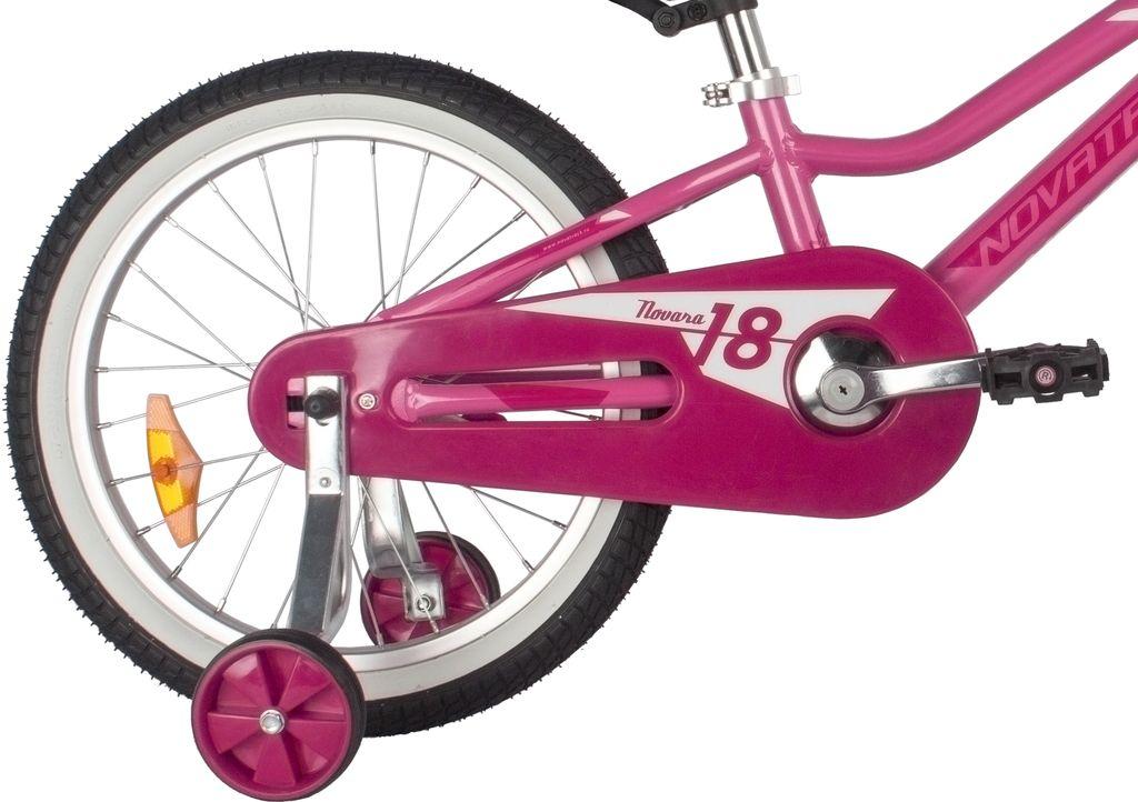 Велосипед NOVATRACK 18 quot; NOVARA алюм., розовый, пер.руч., зад.нож. тормоз, короткие крылья, полная за - фото 5 - id-p203214930