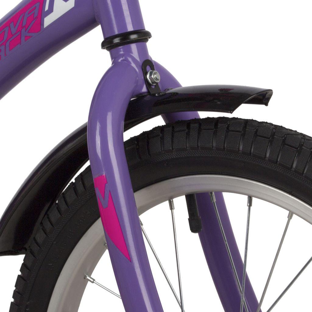 Велосипед NOVATRACK 18 quot; STRIKE фиолетовый, тормоз нож, крылья корот, защита А-тип (183STRIKE.VL22) - фото 4 - id-p203214934