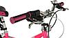 Велосипед NOVATRACK 20 quot; ALICE 6.D розовый,  стальная рама, 6 скор., Shimano TY21/Microshift TS38, дисков, фото 4