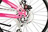 Велосипед NOVATRACK 20 quot; ALICE 6.D розовый,  стальная рама, 6 скор., Shimano TY21/Microshift TS38, дисков, фото 7
