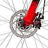 Велосипед NOVATRACK 20 quot; EXTREME 6.D красный,  сталь, 6 скор., Shimano TY21/Microshift TS38, дисковый тор, фото 5