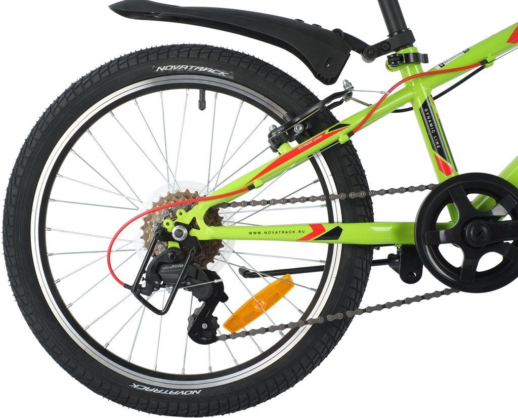 Велосипед NOVATRACK 20 quot; EXTREME 6.V зеленый, сталь, 6 скор., Shimano TY21/Microshift TS38, V- brake тор - фото 3 - id-p203214951