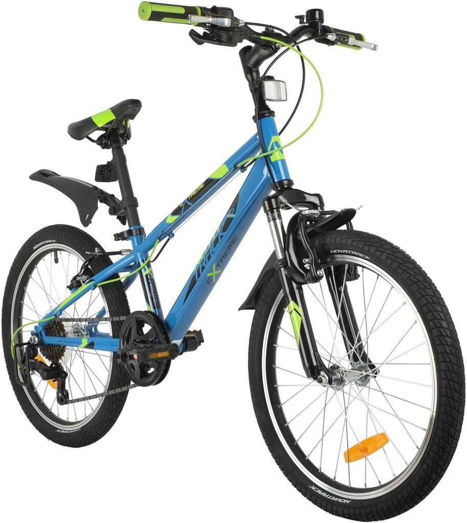 Велосипед NOVATRACK 20 quot; EXTREME 6.V синий, сталь, 6 скор., Shimano TY21/Microshift TS38, V- brake тормо - фото 2 - id-p203214952