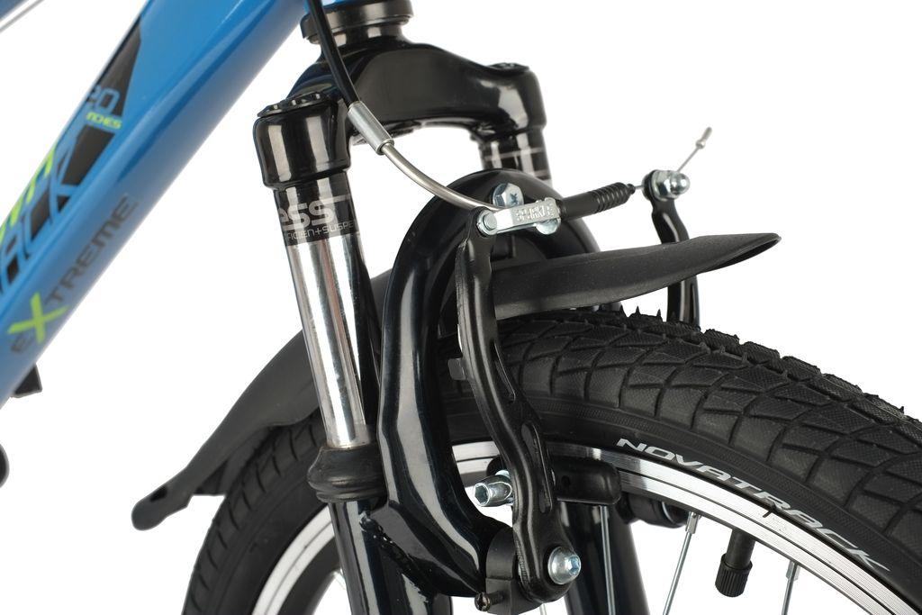 Велосипед NOVATRACK 20 quot; EXTREME 6.V синий, сталь, 6 скор., Shimano TY21/Microshift TS38, V- brake тормо - фото 6 - id-p203214952
