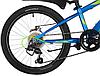 Велосипед NOVATRACK 20 quot; POINTER 6.D синий,  сталь, 6 скор., Shimano TY21/Microshift TS38, дисков, фото 3