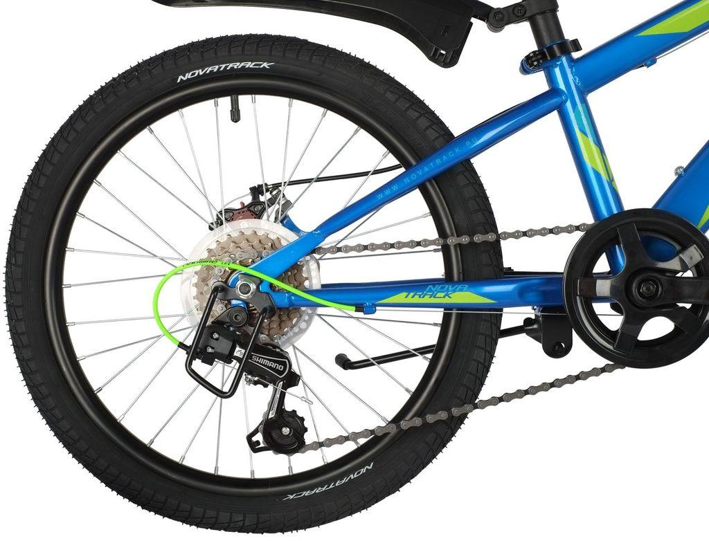 Велосипед NOVATRACK 20 quot; POINTER 6.D синий, сталь, 6 скор., Shimano TY21/Microshift TS38, дисков - фото 3 - id-p203214956