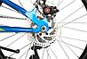 Велосипед NOVATRACK 20 quot; POINTER 6.D синий,  сталь, 6 скор., Shimano TY21/Microshift TS38, дисков, фото 7
