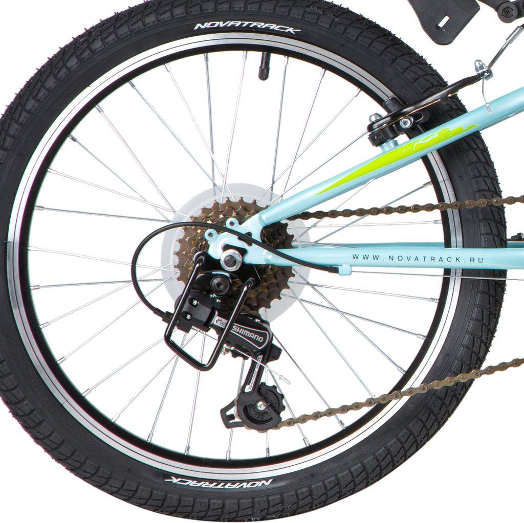 Велосипед NOVATRACK 20 quot; RACER 6.V, голубой, сталь, 6 скор., Microshift TS38-6/Shimano, V-Brake - фото 6 - id-p203214959