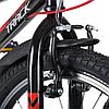 Велосипед NOVATRACK 20 quot; RACER 6.V, черный, сталь, 6 скор., Microshift TS38-6/Shimano, V-Brake, фото 3