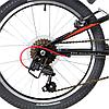 Велосипед NOVATRACK 20 quot; RACER 6.V, черный, сталь, 6 скор., Microshift TS38-6/Shimano, V-Brake, фото 6