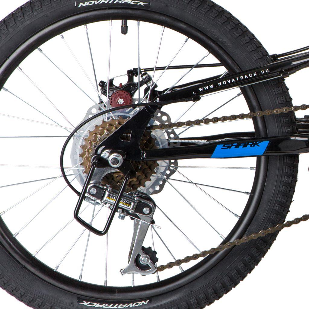 Велосипед NOVATRACK 20 quot; SHARK 6.D чёрный, сталь, 6-скор, Microshift/Power, диск.тормоз STG - фото 5 - id-p203214961