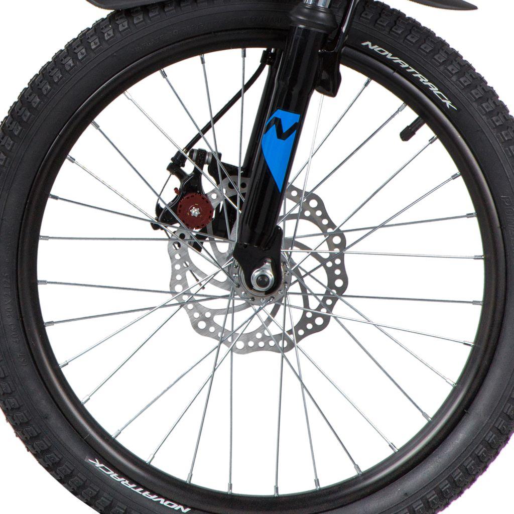 Велосипед NOVATRACK 20 quot; SHARK 6.D чёрный, сталь, 6-скор, Microshift/Power, диск.тормоз STG - фото 6 - id-p203214961