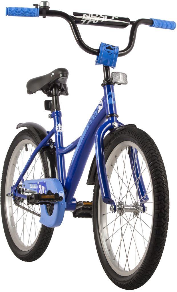 Велосипед NOVATRACK 20 quot; STRIKE синий, тормоз нож, крылья корот, защита А-тип (203STRIKE.BL22) - фото 2 - id-p203214965