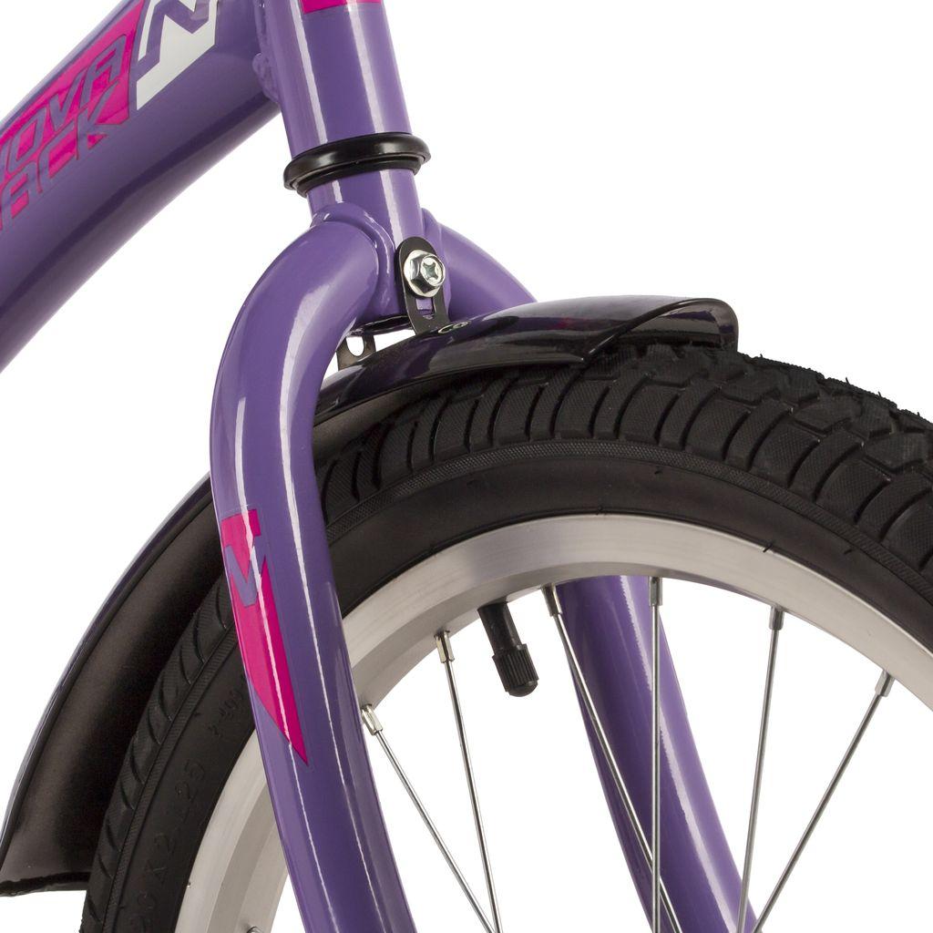 Велосипед NOVATRACK 20 quot; STRIKE фиолетовый, тормоз нож, крылья корот, защита А-тип (203STRIKE.VL22) - фото 4 - id-p203214966