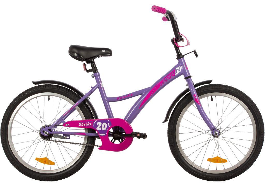 Велосипед NOVATRACK 20 quot; STRIKE фиолетовый, тормоз нож, крылья корот, защита А-тип (203STRIKE.VL22) - фото 7 - id-p203214966