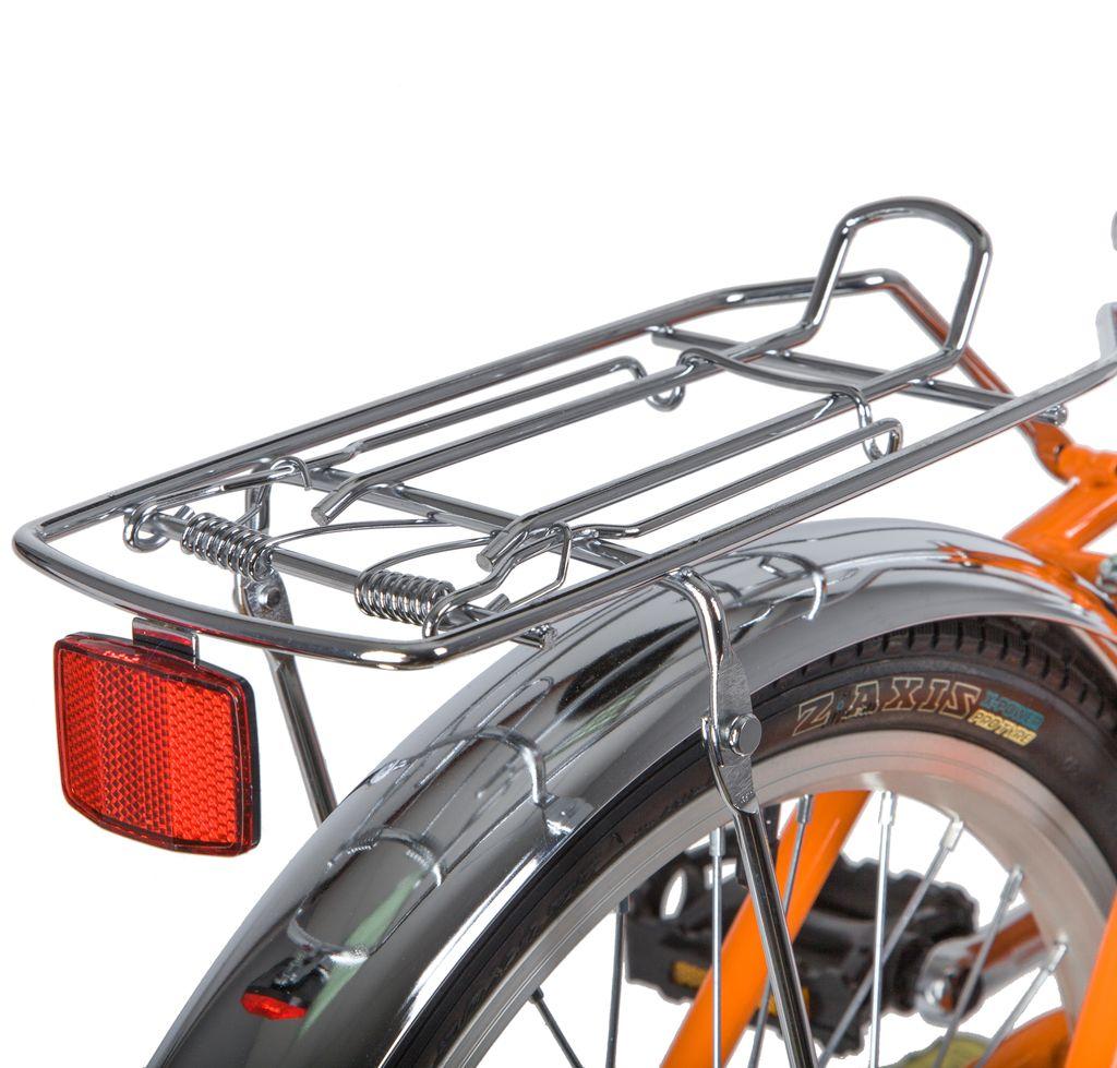 Велосипед NOVATRACK 20 quot; складной, TG-20 classic 1.0, оранжевый, тормоз нож, двойной обод, багажник - фото 6 - id-p203214976