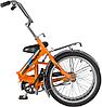 Велосипед NOVATRACK 20 quot; складной, TG-20 classic 1.0, оранжевый, тормоз нож, двойной обод, багажник, фото 7