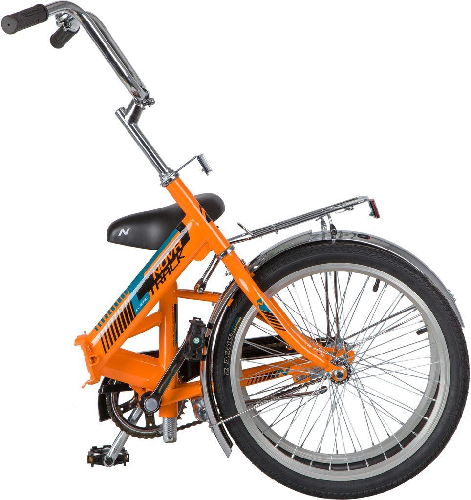 Велосипед NOVATRACK 20 quot; складной, TG-20 classic 1.0, оранжевый, тормоз нож, двойной обод, багажник - фото 7 - id-p203214976