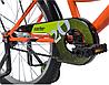 Велосипед NOVATRACK 20 quot;, VECTOR, оранжевый, защита А-тип, тормоз нож., крылья и багажник чёрн., фото 5
