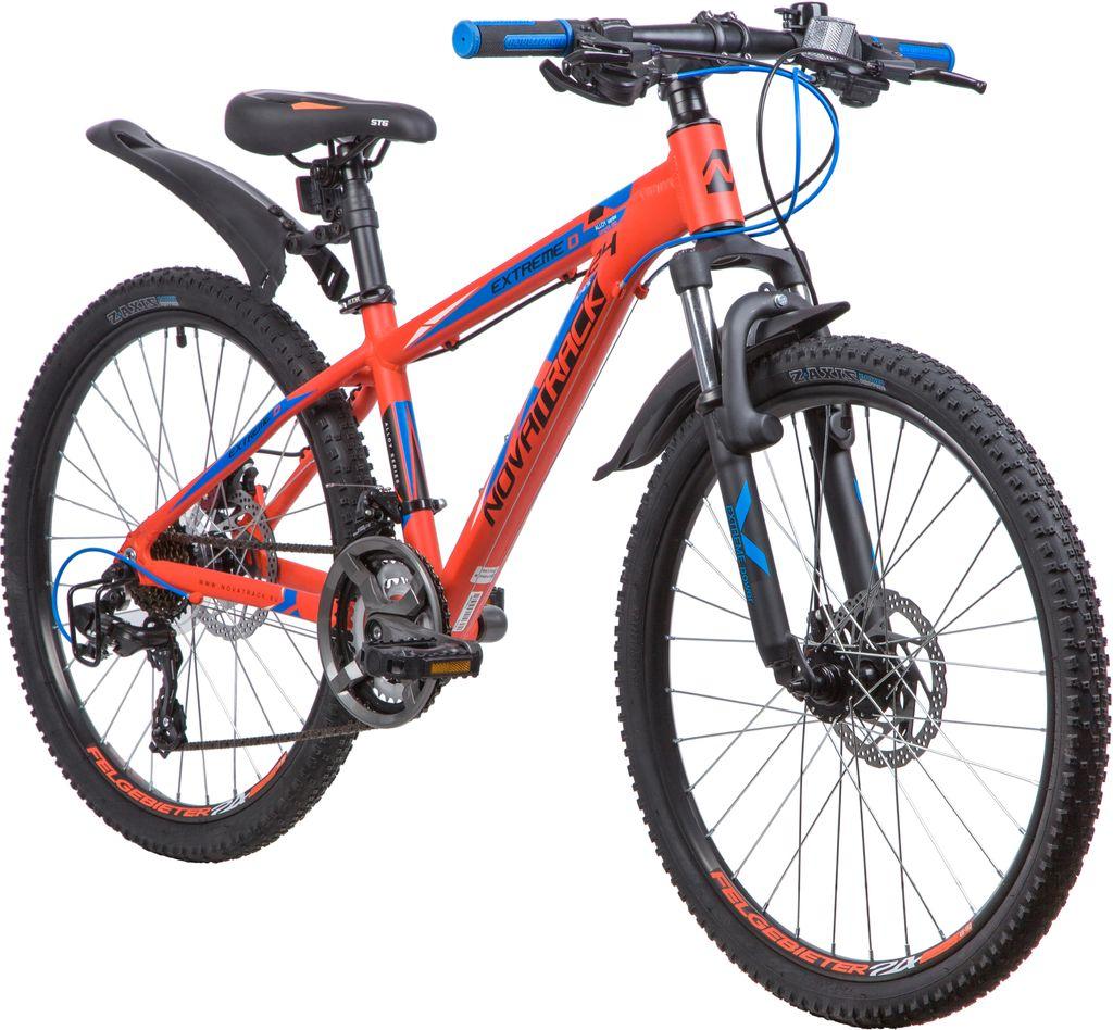Велосипед NOVATRACK 24 quot; EXTREME 21.D alloy, алюм.рама 13 quot; оранжевый, 21-скор, TY300/TS38/TZ500, - фото 2 - id-p203214984