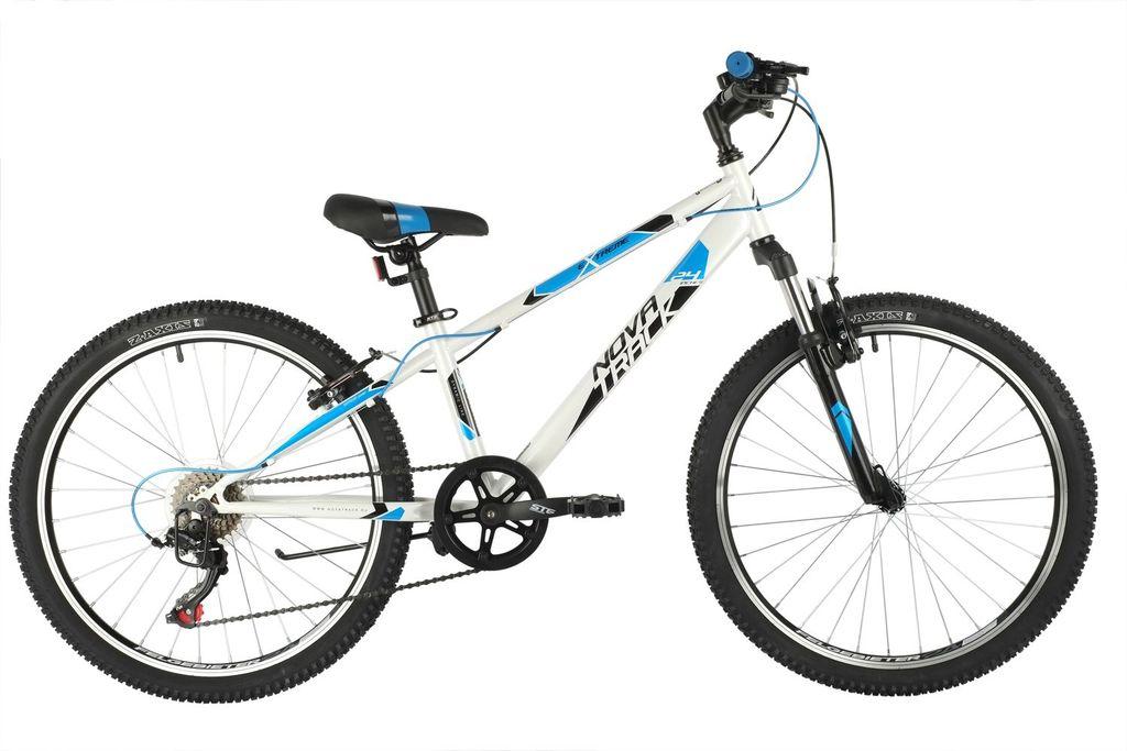Велосипед NOVATRACK 24 quot; EXTREME 6.V белый, стальная рама 12 quot;, 6 скор., Shimano TZ500/Microshift - фото 2 - id-p203214988