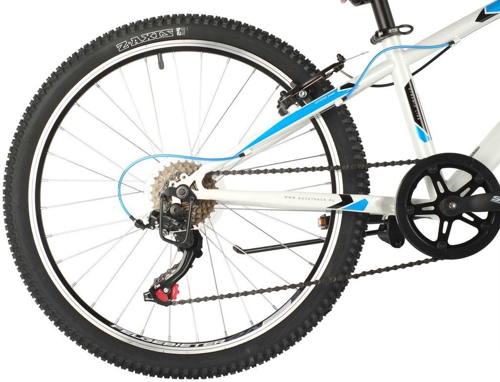 Велосипед NOVATRACK 24 quot; EXTREME 6.V белый, стальная рама 12 quot;, 6 скор., Shimano TZ500/Microshift - фото 4 - id-p203214988