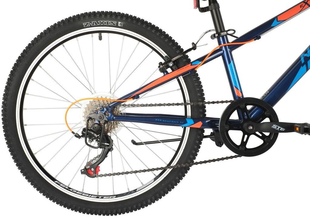 Велосипед NOVATRACK 24 quot; EXTREME 6.V синий, стальная рама 11 quot;, 6 скор., Shimano TZ500/Microshift - фото 3 - id-p203214989