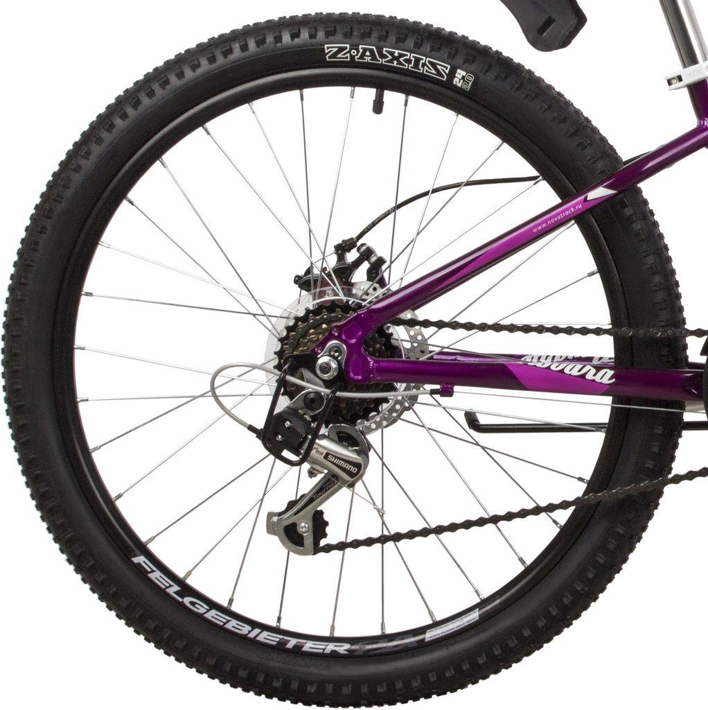 Велосипед NOVATRACK 24 quot; NOVARA алюм.рама 11, фиолетовый, 18-скор, TY21/TS38/SG-6SI, диск.торм.STG - фото 5 - id-p203214992
