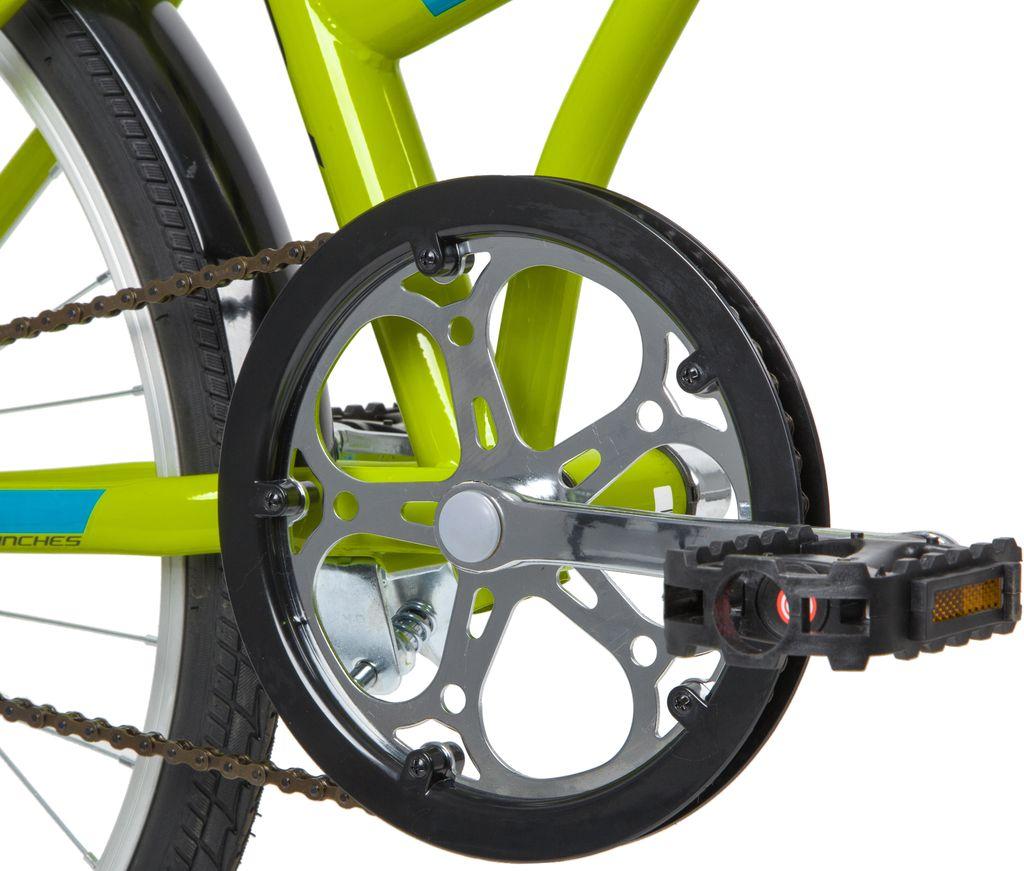 Велосипед NOVATRACK 24 quot; TG-24 classic 1.1 складной, зеленый, тормоз V-Brake задний ножной, багажник, - фото 3 - id-p203214998