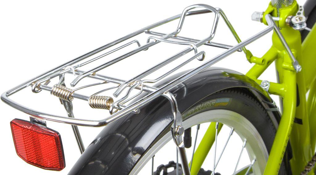 Велосипед NOVATRACK 24 quot; TG-24 classic 1.1 складной, зеленый, тормоз V-Brake задний ножной, багажник, - фото 4 - id-p203214998