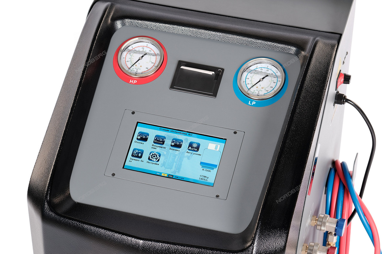 Установка автомат для заправки автомобильных кондиционеров с принтером и тестом утечки NF16 - фото 5 - id-p203229530