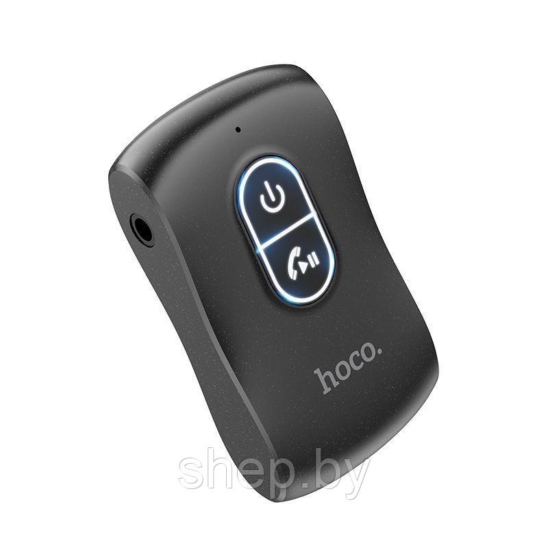 Автомобильный беспроводной AUX адаптер/трансмиттер Hoco E73 PRO цвет: черный - фото 3 - id-p203230494