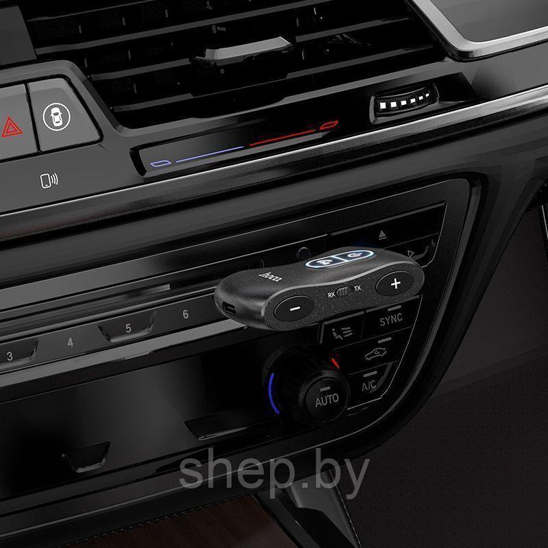 Автомобильный беспроводной AUX адаптер/трансмиттер Hoco E73 PRO цвет: черный - фото 4 - id-p203230494