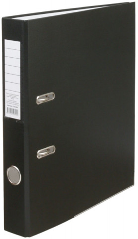 Папка-регистратор «Эко» с односторонним ПВХ-покрытием корешок 50 мм, черный - фото 2 - id-p203230710