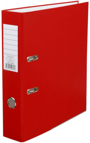 Папка-регистратор «Эко» с односторонним ПВХ-покрытием корешок 70 мм, красный - фото 2 - id-p203230712