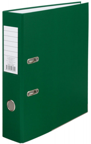 Папка-регистратор «Эко» с односторонним ПВХ-покрытием корешок 70 мм, темно-зеленый - фото 2 - id-p203230715