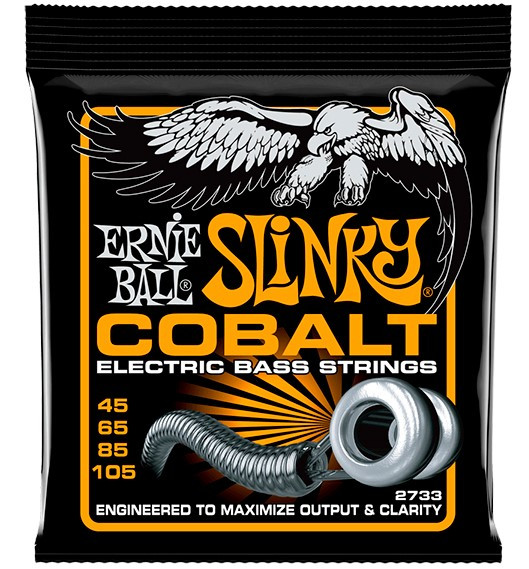 Ernie Ball P02733 Hybrid Slinky Cobalt Комплект струн для бас-гитары, кобальт, 45-105