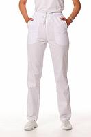 Медицинские брюки, женские (без отделки, цвет белый)