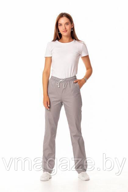 Медицинские брюки, женские(цвет серый) - фото 1 - id-p198366686