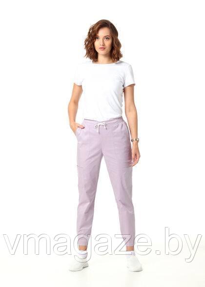 Медицинские брюки,джоггеры(цвет лиловый) - фото 1 - id-p198369171