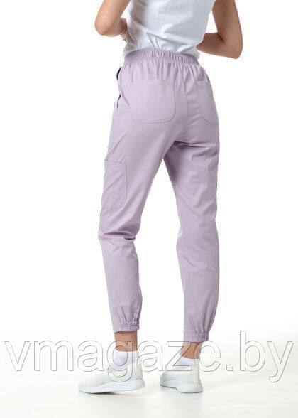 Медицинские брюки,джоггеры(цвет лиловый) - фото 4 - id-p198369171