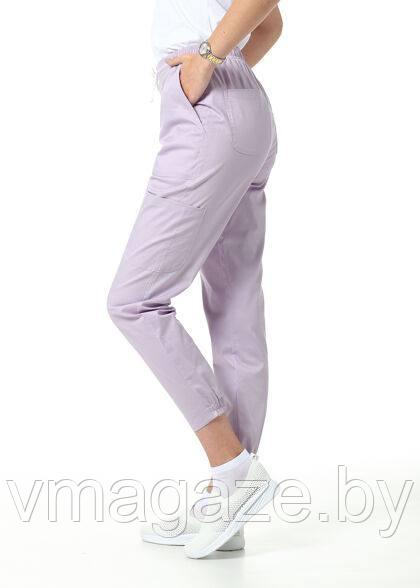 Медицинские брюки,джоггеры(цвет лиловый) - фото 5 - id-p198369171