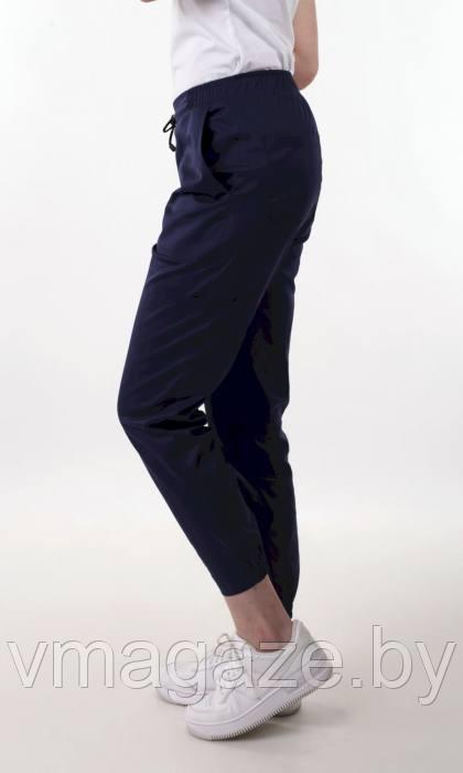 Медицинские брюки,джоггеры(цвет т-синий) - фото 2 - id-p198370684