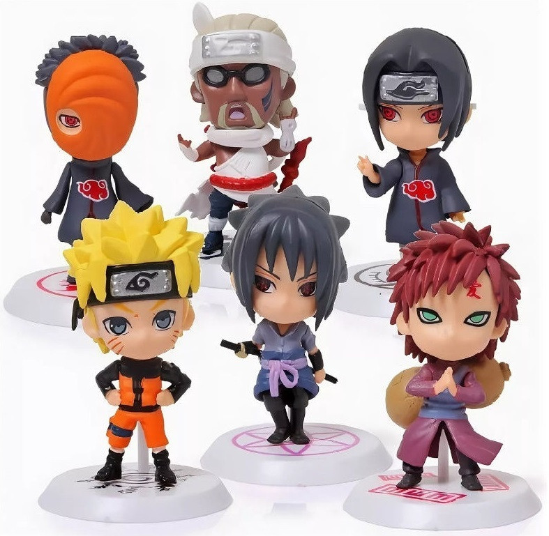Набор игровых фигурок 6 шт Аниме НАРУТО Naruto