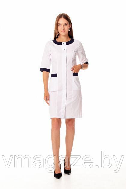 Медицинский халат,женский(цвет белый) - фото 2 - id-p198050597