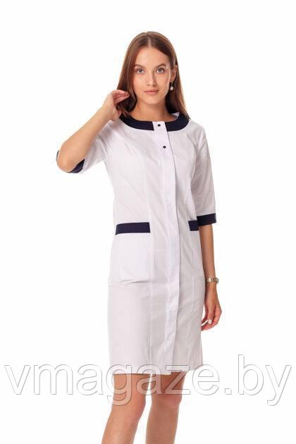 Медицинский халат,женский(цвет белый) - фото 5 - id-p198050597