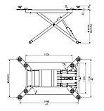 Подъемник ножничный г/п 2700 кг. мобильный KraftWell арт. KRW2.7L, фото 3